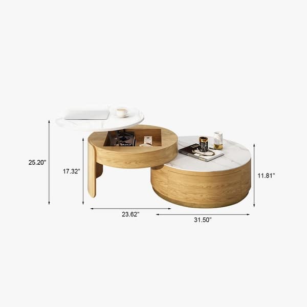 Modern Nesting Coffee Table Set Of 2 - Bed Bath & Beyond - 36262961