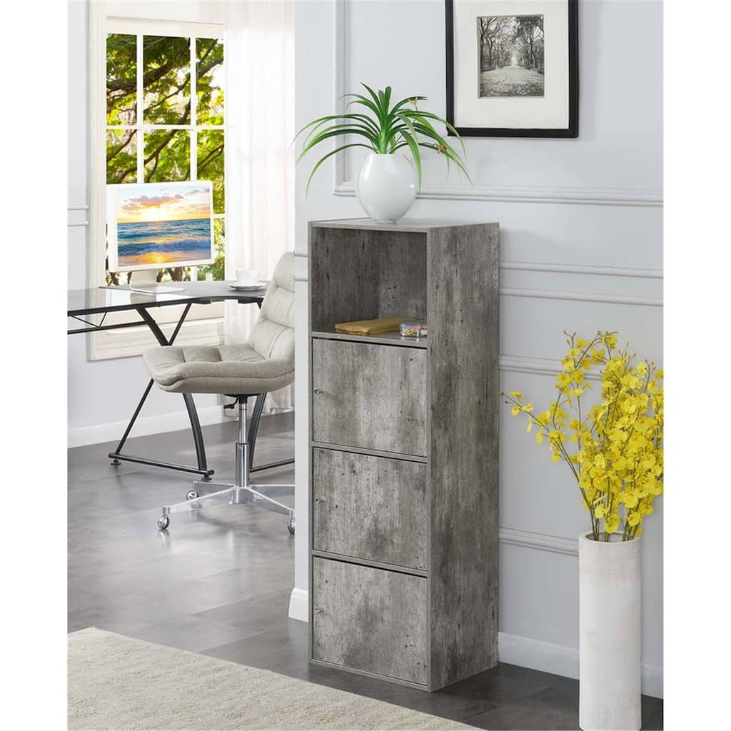 3-Door Storage Cabinet - Modern Cabinet Organizer for Home Office Living Room - Versatile Space Saving Design