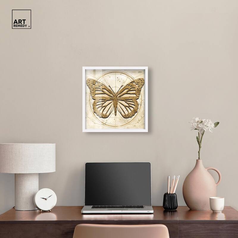 Astro Fluttering Wings Shadowbox by Art Remedy