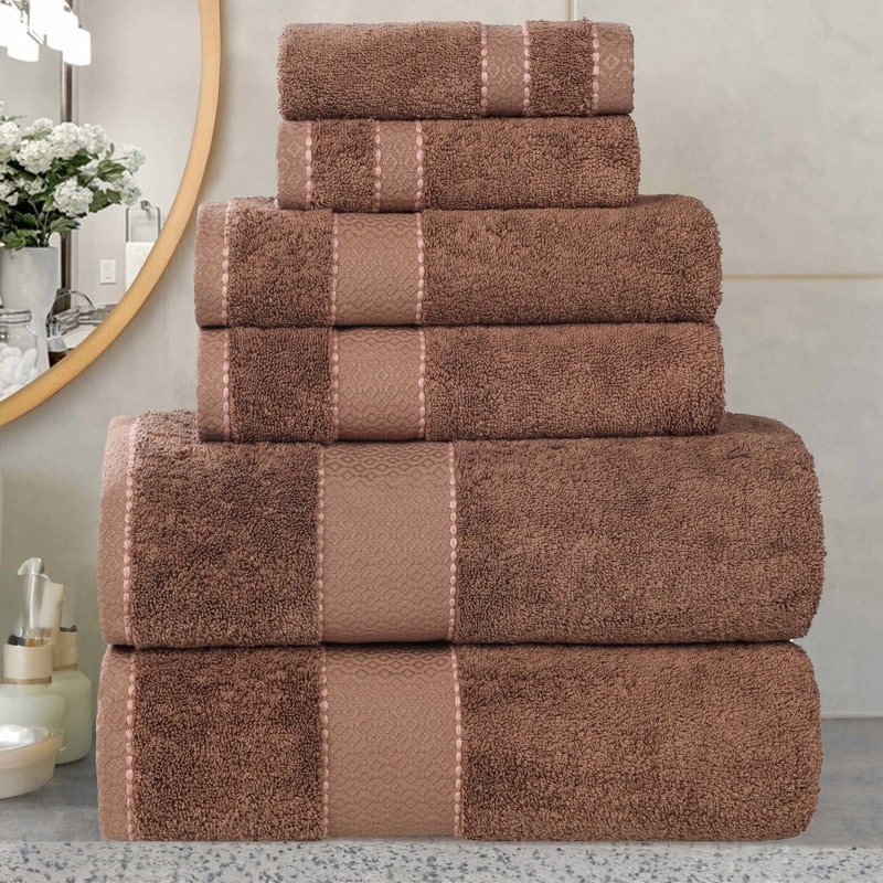 Superior Niles Cotton Ultra-Plush Absorbent 6 Piece Towel Set