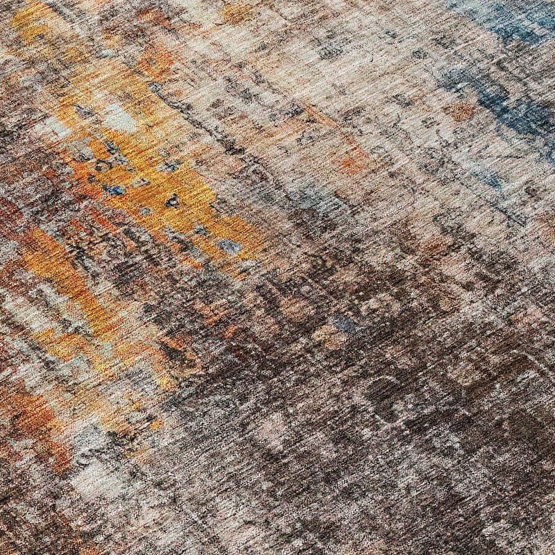 Machine Washable Indoor/ Outdoor Chantille Solid Ombre Rug