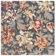 preview thumbnail 48 of 62, SAFAVIEH Handmade Blossom Ragnhild French Country Floral Wool Rug 6' Square - Grey/Violet