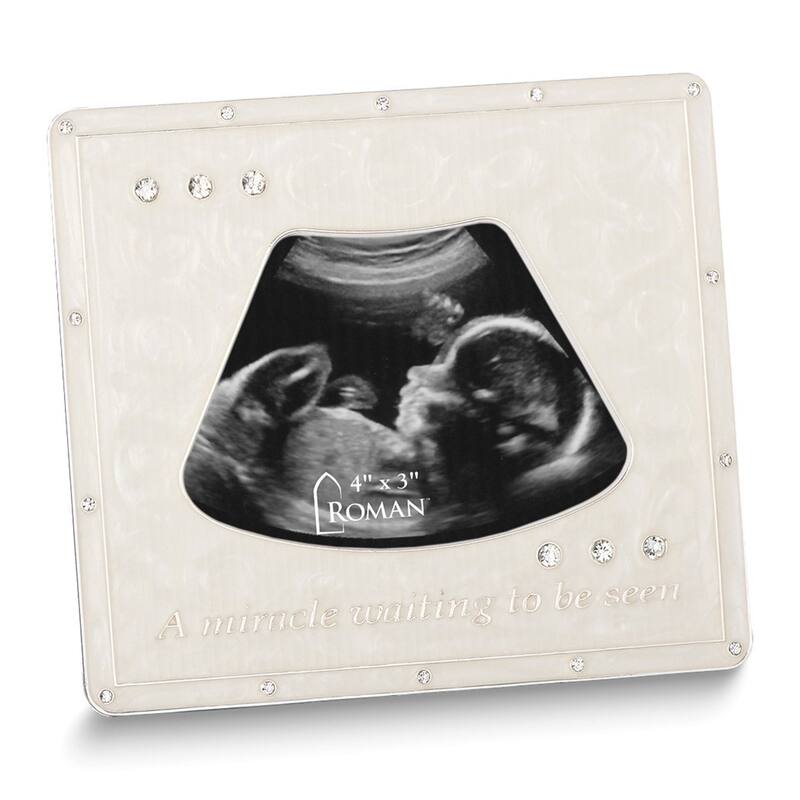 Curata A Miracle Waiting to Be Seen Enameled 3x4 Ultrasound Photo Frame