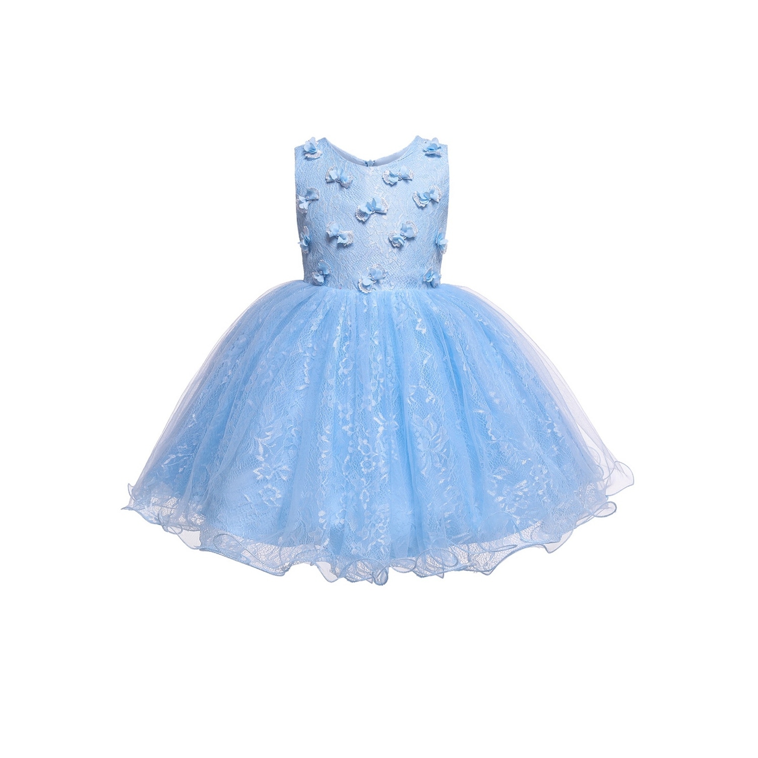 baby blue lace dress