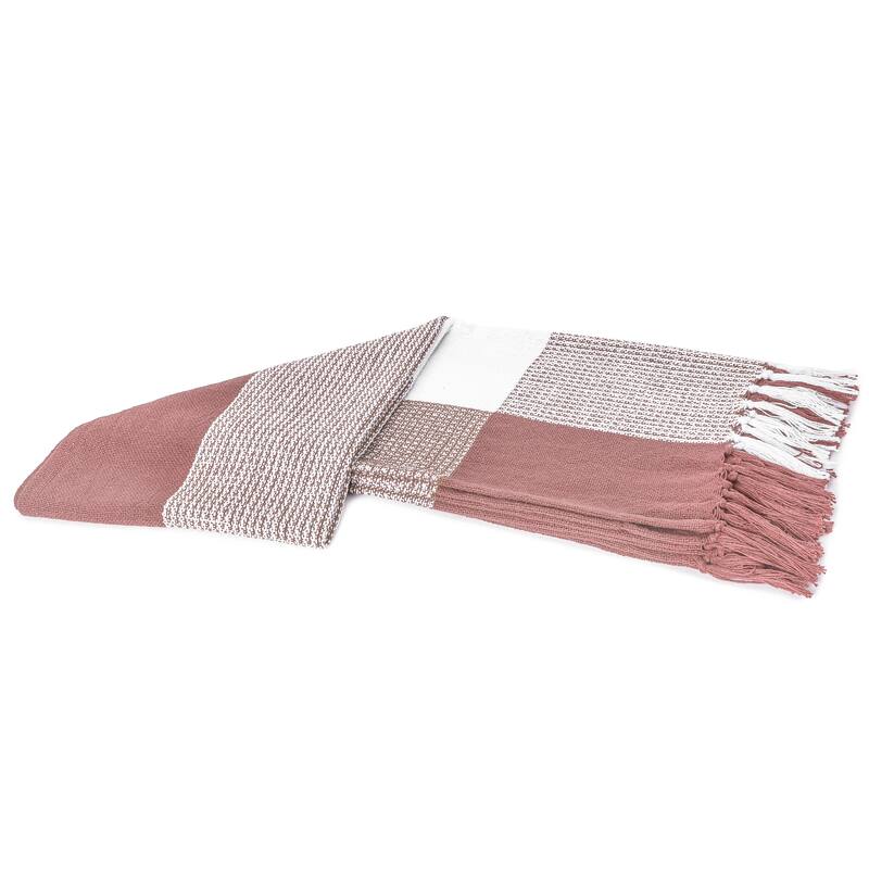 Sevita Hand-Woven Plaid Standard Size Throw Blanket