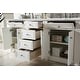 preview thumbnail 13 of 32, James Martin Vanities Bristol 72" Double Vanity, Bright White