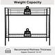 preview thumbnail 3 of 13, Elegant Twin Over Twin Bunk Bed, Metal Structure Bedframe with Safety Guardrails, 2 ladders and Space Saving Design, Black
