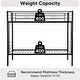 preview thumbnail 18 of 28, Elegant Twin Over Twin Bunk Bed, Metal Structure Bedframe with Safety Guardrails, 2 ladders and Space Saving Design, White
