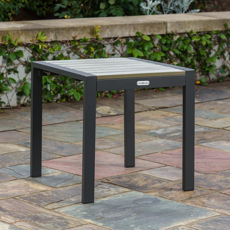 Lakeview Aluminum Outdoor Side Table - 17.75" x 17.75" x 17.75"