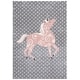 preview thumbnail 46 of 68, SAFAVIEH, Carousel Kids Mareke Unicorn Rug 4' x 6' - Grey/Ivory/Pink