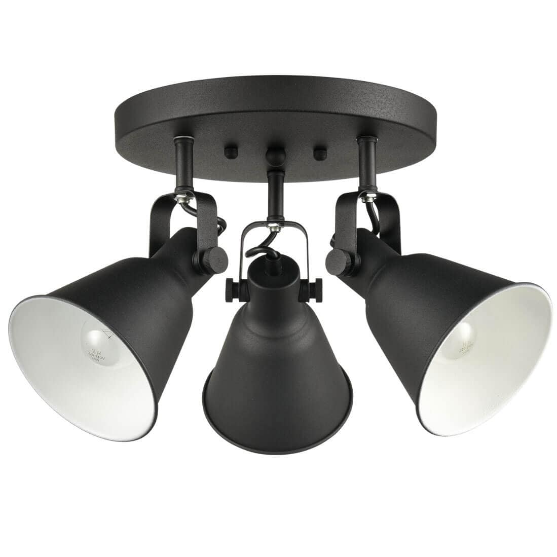 Adjustable 39'' LED Spotlight Cylinder Shade Semi Flush Mount Ceiling Light 