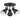 Marseille Multi-Directional Ceiling Spot Light,Adjustable Round Track Lighting,Semi Flush Mount Matte Black-3 Light