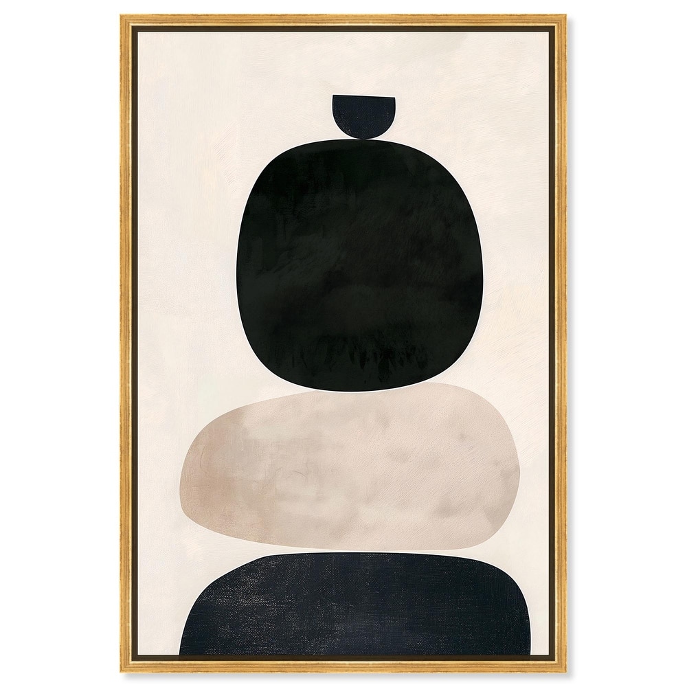 Pebble Pillars III Canvas by Art Remedy