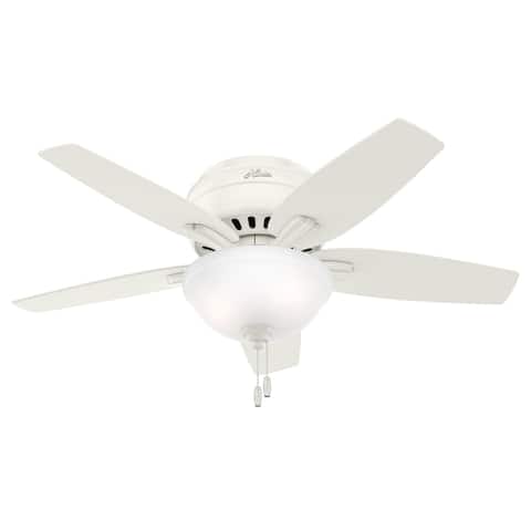 Hunter 42" Newsome Low Profile Ceiling Fan with LED Bowl Light Kit and Pull Chain