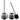 Bath Bliss 2 Pack Globe Design Toilet Brush and Holder in Stainless Steel - Dimensions: 5.5" Rd x 14.5"