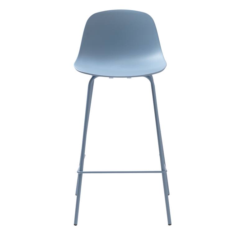 Rye Studio PVC Chairs with Matching Steel Legs, Set of 2
