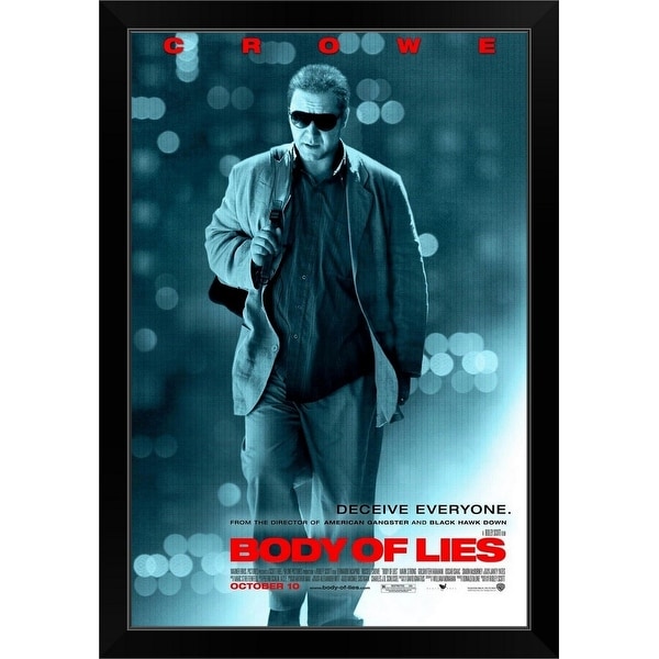 "Body of Lies - Movie Poster" Black Framed Print