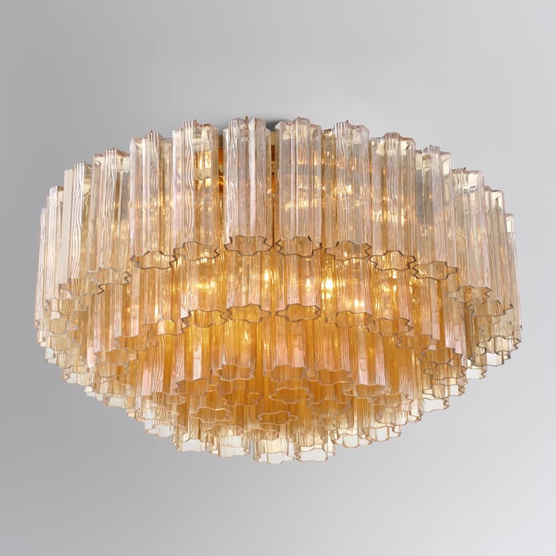 Crystorama Lighting Group ADD-331-AM Addis 16 Light 32" Wide Flush
