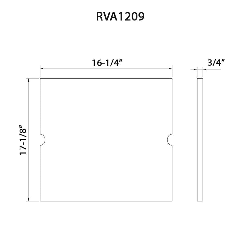 Ruvati Solid Wood Cutting Board Sink Cover for RVH8319 workstation sink - RVA1209