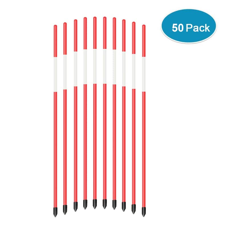 Agfabric Plastic hollow Snow Marker Reflective Driveway Markers Driveway Poles