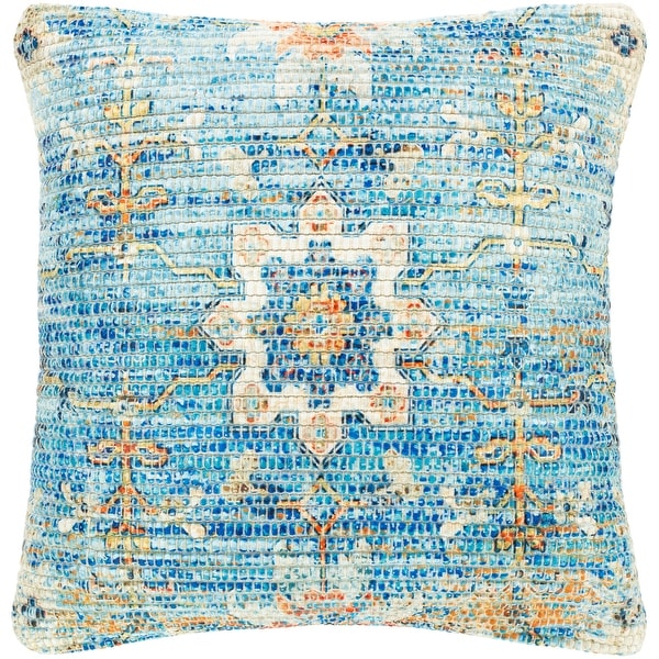 The Curated Nomad Powers Blue Medallion 18-inch Throw Pillow Cover. Opens flyout.
