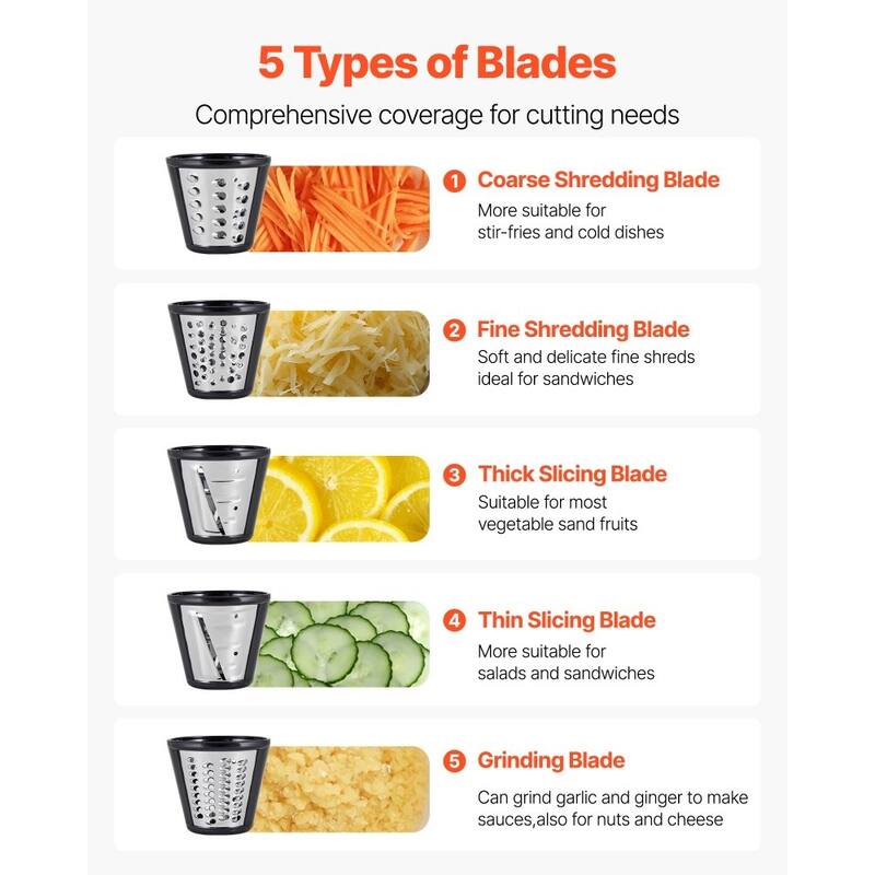 Electric Cheese Grater Salad Maker, 200W Salad Shooter, Electric Vegetable Slicer - 9.45 x 4.92 x 10.63 in