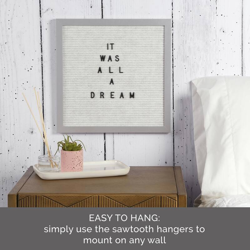 Melannco MDF White Letter Board, 14 Inch