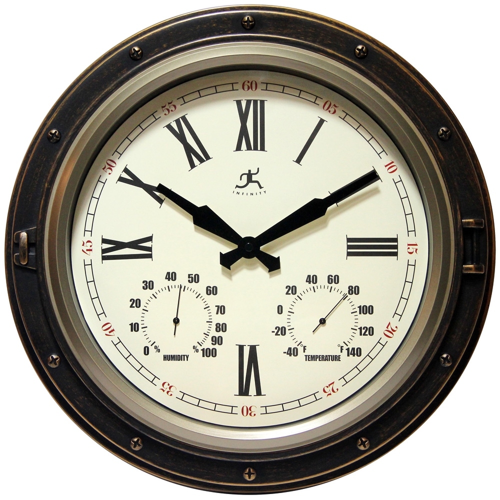Decorative Outdoor Clock And Thermometer Set - VisualHunt