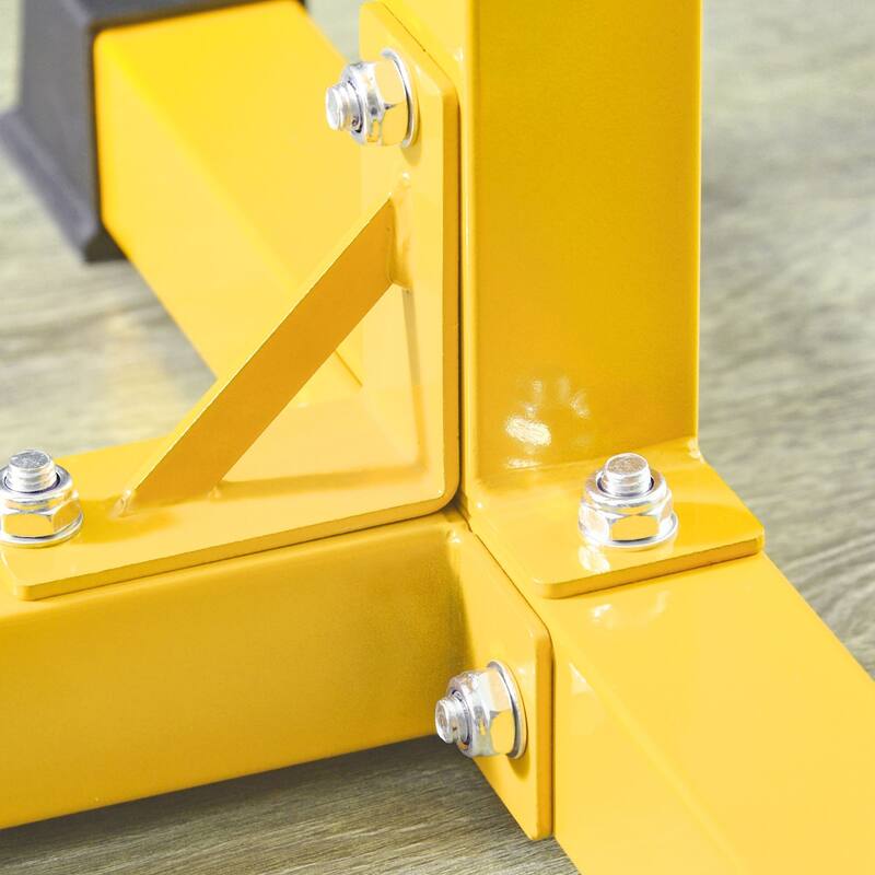 Adjustable Single-Leg Squat Stand with Foam Ankle Rollers Steel Frame Anti-Skid Pads Home Gym Equipment for Pushups