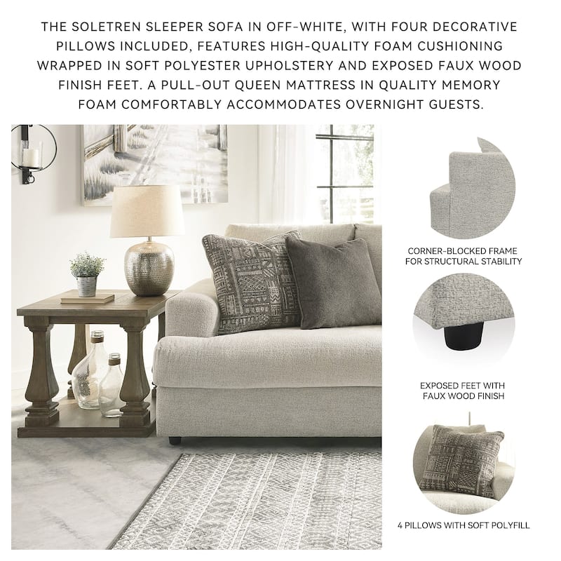Soletren Queen Sofa Sleeper - Stone