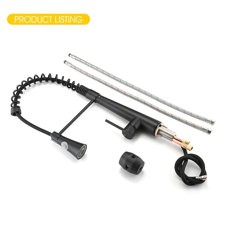 Commercial Kitchen Faucet with Pull Down Sprayer and Magnetic Docking Spray Head