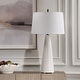 preview thumbnail 3 of 6, Uttermost Loire Ivory Glaze Table Lamp - 35.75'' H X 19'' W X 19'' D