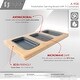 preview thumbnail 3 of 7, STYLISH 18 inch Over the Sink Divided Serving Board with 3 Collapsible Containers - 16.75" x 8.5"