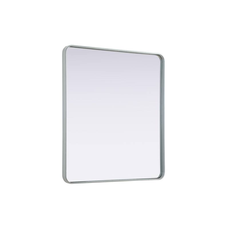 Elegant Lighting MR8A3640 Remy 36"W x 40"H Rectangular Flat Medium - Silver