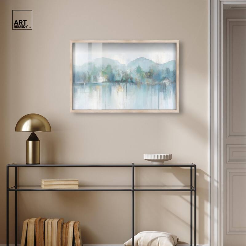 Mirrored Aqua Dream II Shadowbox by Art Remedy