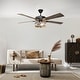 preview thumbnail 4 of 14, 52" Farmhouse Style WiFi Smart Enabled Ceiling Fan, Bulbs Included - 52" x 52" x 14"/19"