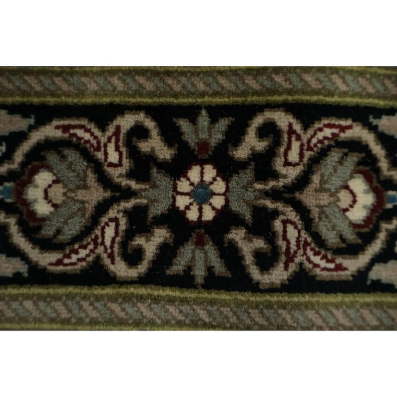 Hand Knotted Oriental 100% Wool Carpet Traditional Floral Beige & Ivories Tabriz Area Rug - 8' 5'' X 8' 1''