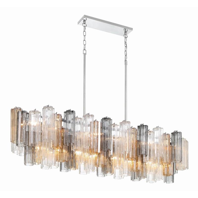 Crystorama Lighting Group ADD-317-AU Addis 14 Light 52" Wide Crystal
