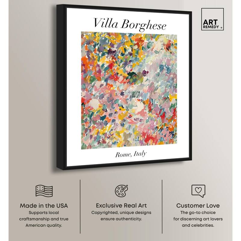 Villa Borghese Canvas by Art Remedy