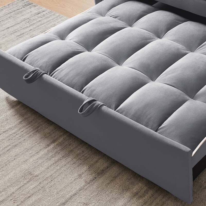 Multi-Functional Foldable Sofa Bed with Adjustable Backrest, USB Port, and Phone Stand