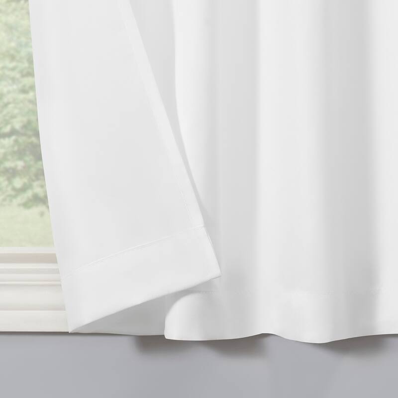 No. 918 Martine Microfiber Semi-Sheer Rod Pocket Kitchen Curtain Valance and Tiers Set