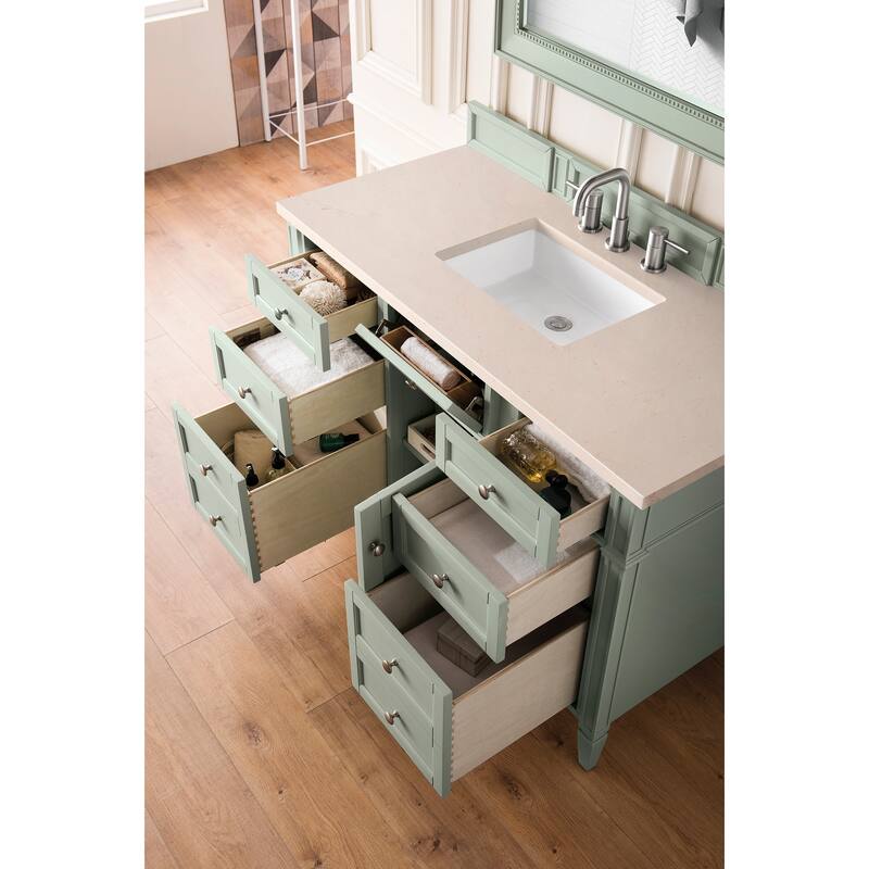 James Martin Vanities Brittany 48" Single Vanity, Sage Green