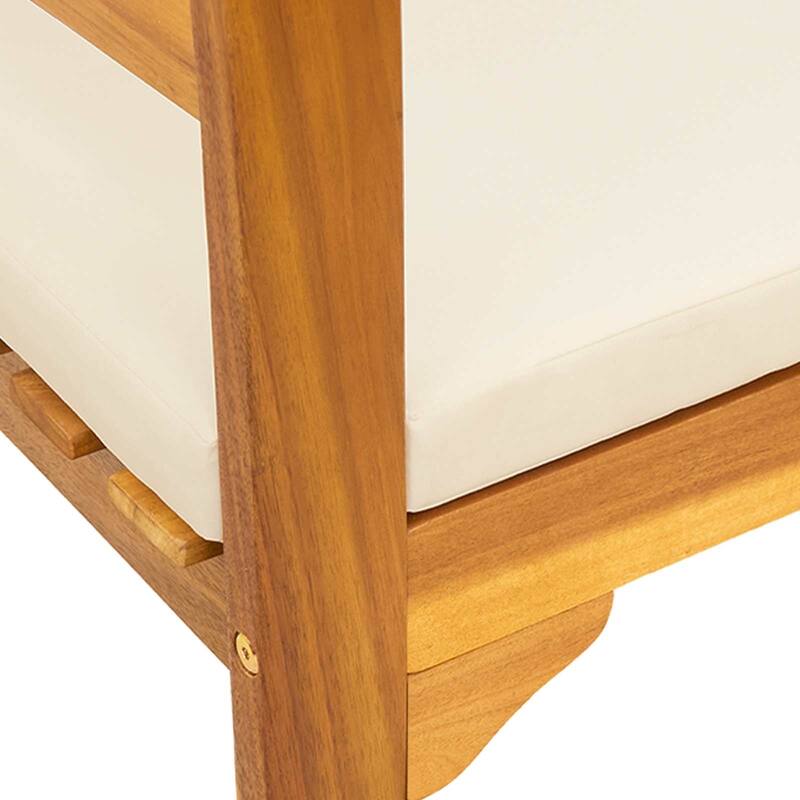 vidaXL Rose Bench Natural in Solid Acacia Wood