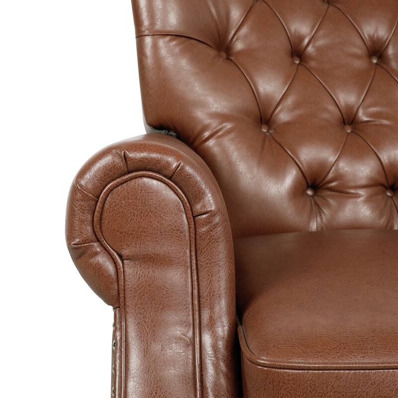 Recliner Chair, Contemporary Push-back Recliner