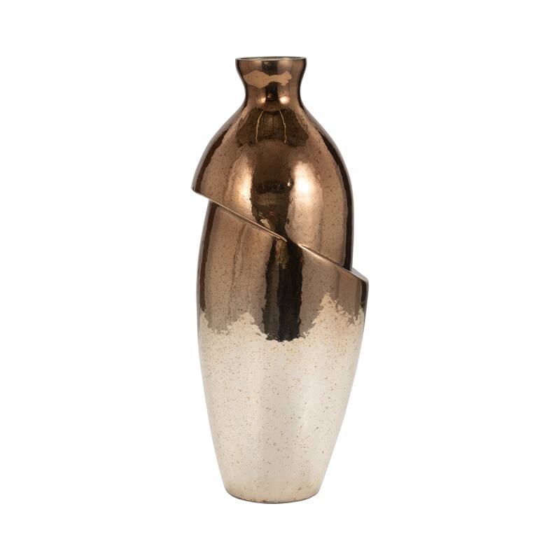 Sagebrook Home Artisan Crafted Ceramic Vases, Deluxe Set to Elevate Your Living Space - Perfect for Home & Office Decor