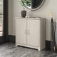 preview thumbnail 31 of 89, Cabot Small Entryway Cabinet with Doors by Bush Furniture Linen White Oak
