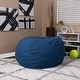 preview thumbnail 37 of 53, Oversized Refillable Bean Bag Chair for Kids and Adults Denim