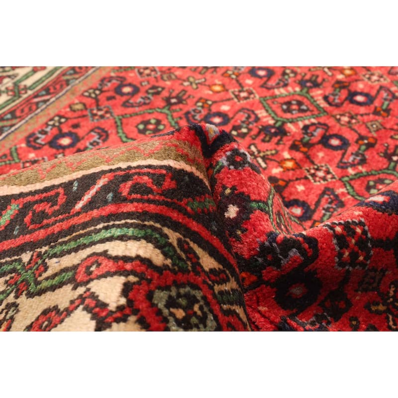 ECARPETGALLERY Hand-knotted Andelz Red Wool Rug - 3'5 x 4'11