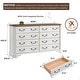 preview thumbnail 32 of 102, Farmhouse Drawers Dresser, Wood Chest of Drawers, Dressers Organizer