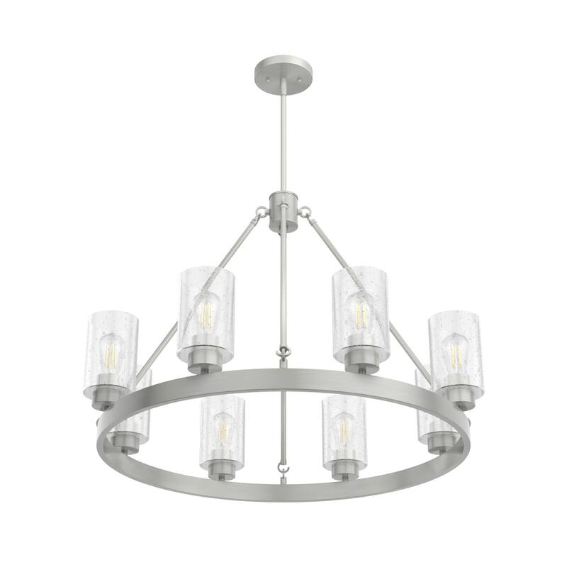 Hunter Hartland Wagon Wheel Chandelier - Dining Room, Kitchen, Entry - Modern Farmhouse, Industrial